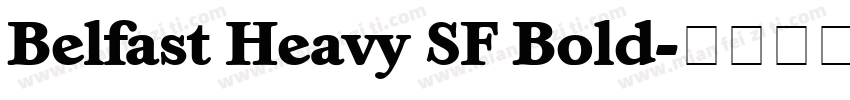 Belfast Heavy SF Bold字体转换